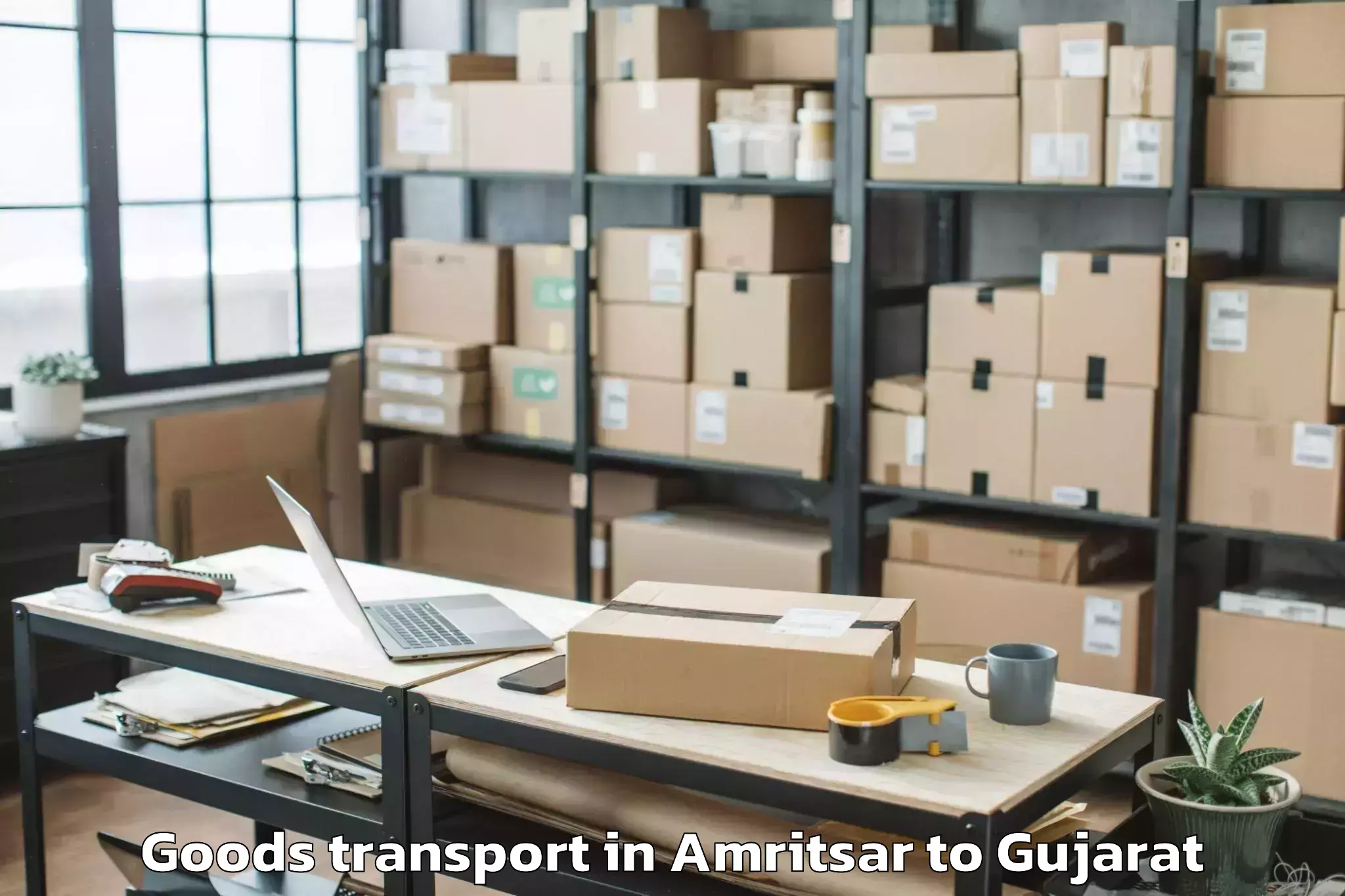 Hassle-Free Amritsar to Gidc Goods Transport